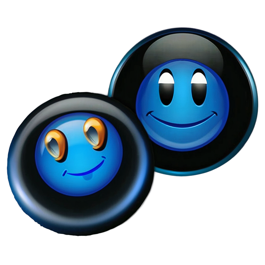 Bright Blue Emojis Png Compilation Dfl