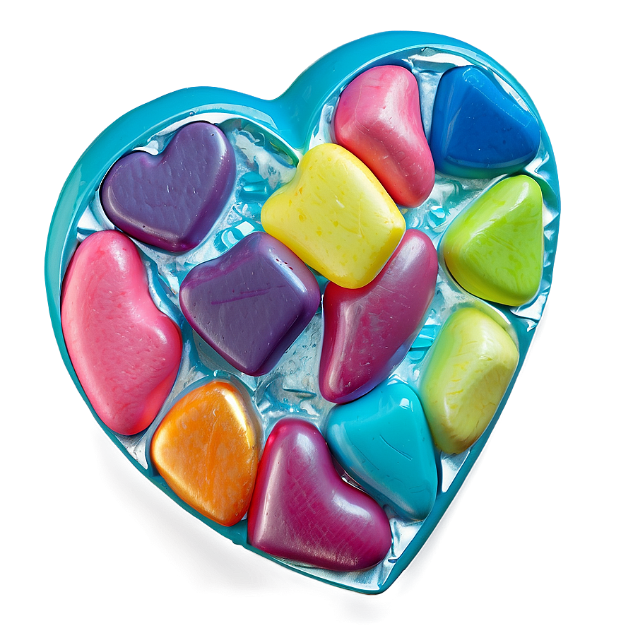 Bright Candy Heart Png 06122024