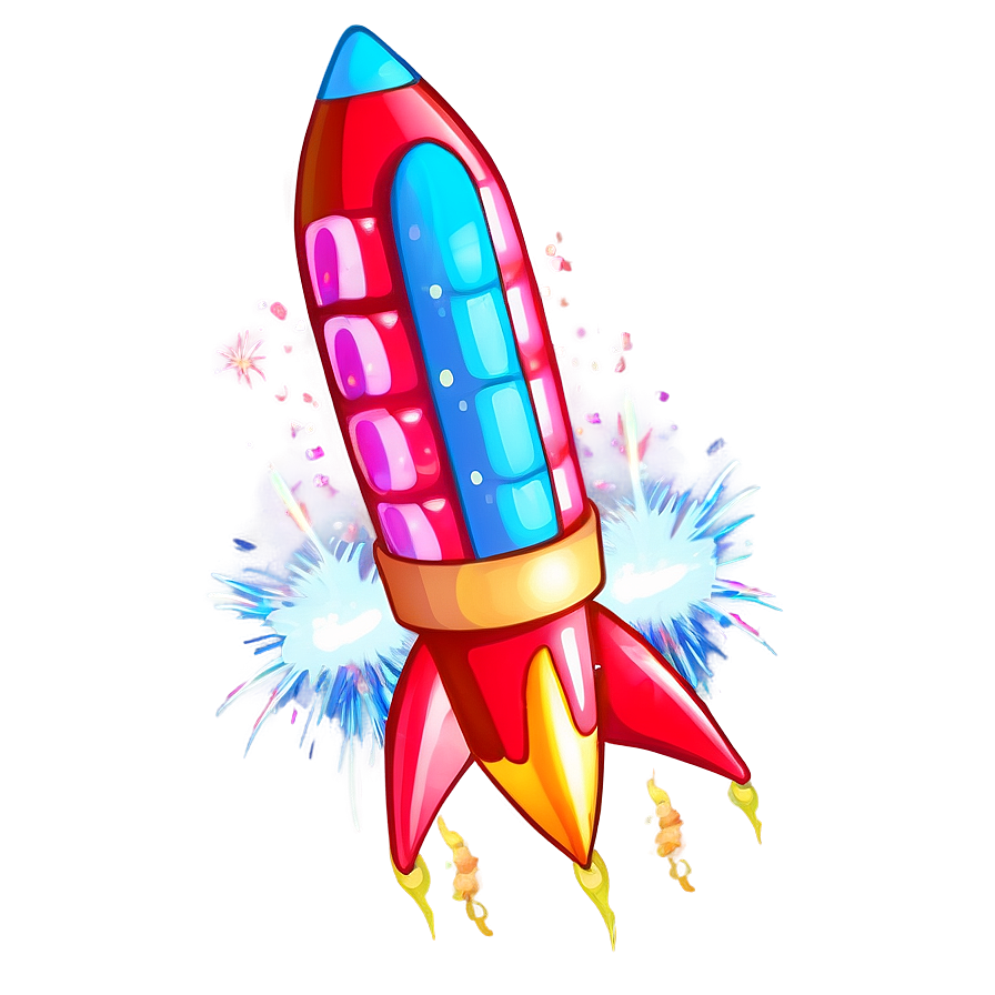 Bright Firework Rocket Png 73