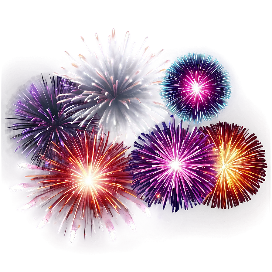 Bright Fireworks Png 96