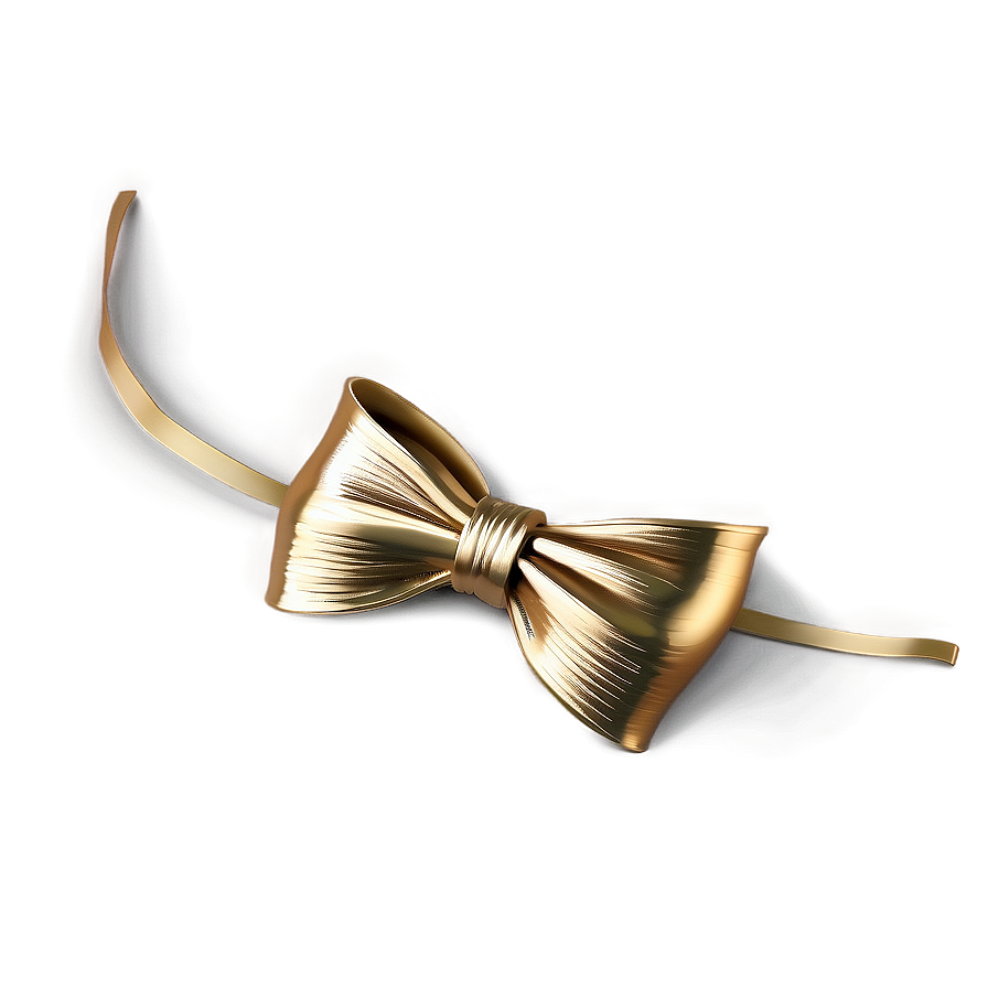 Bright Gold Bow Png 06272024