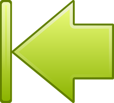 Bright Green Arrow Icon