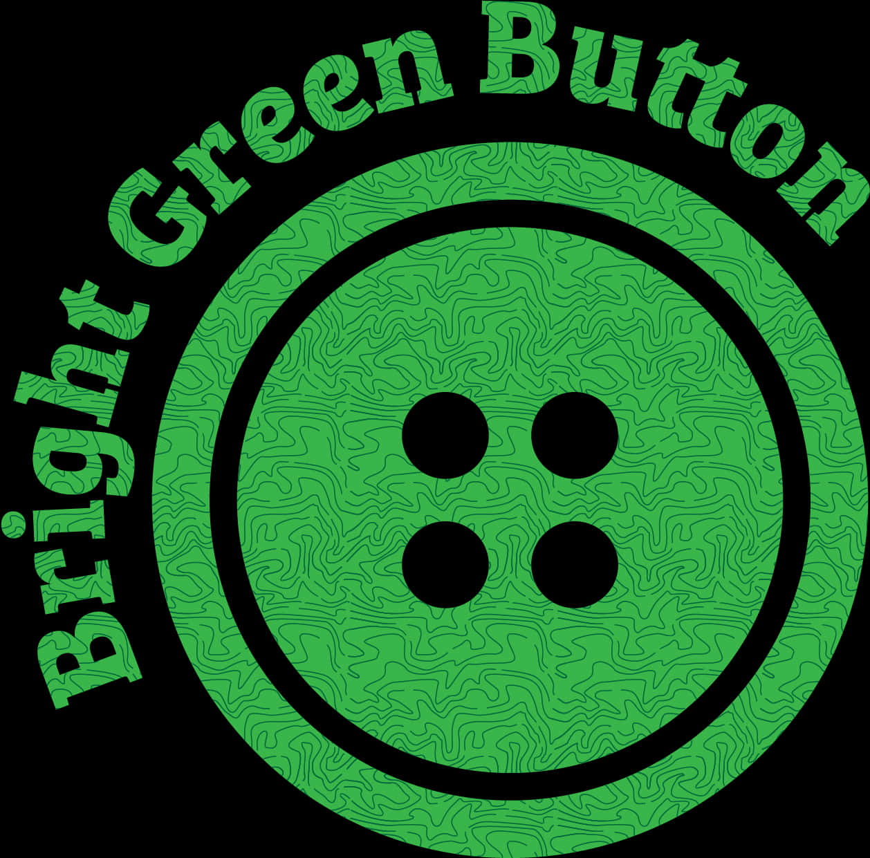 Bright Green Button Graphic