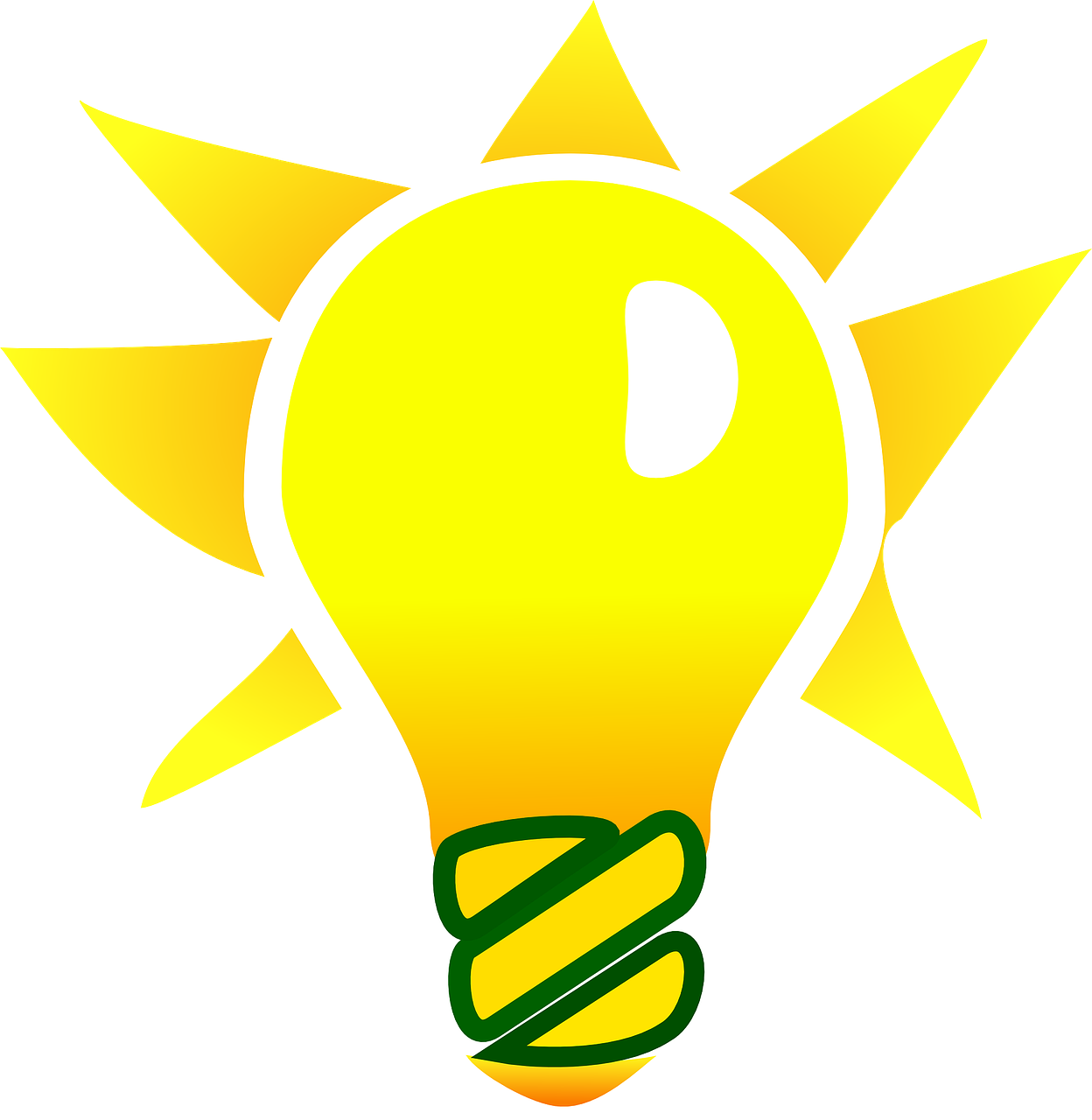 Bright Idea Light Bulb Graphic