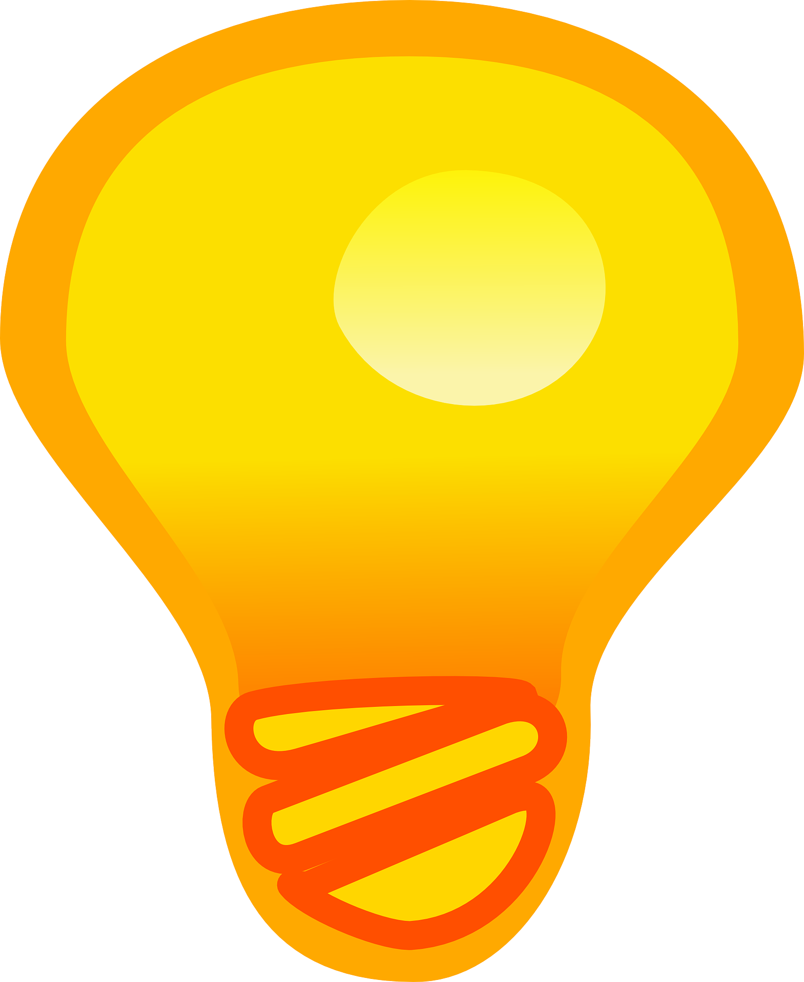 Bright Idea Light Bulb Graphic