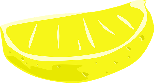 Bright Lemon Slice Illustration