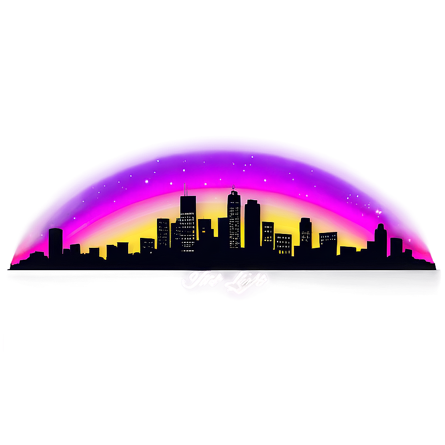 Bright Lights Skyline Png Arg70