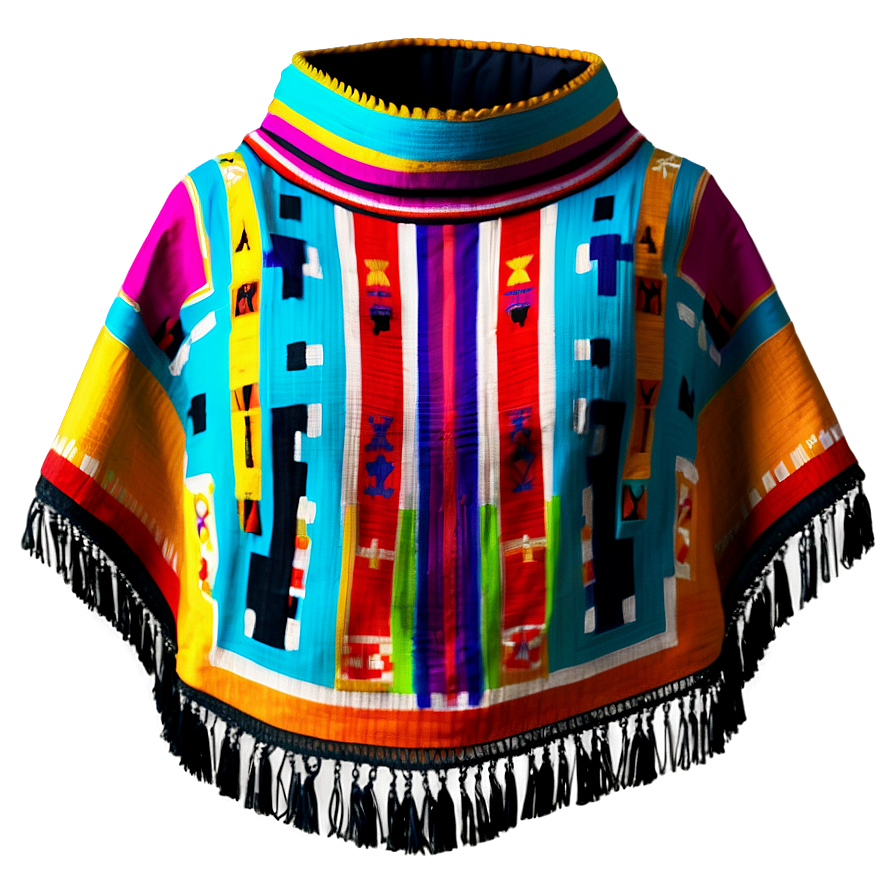 Bright Mexican Poncho Weave Png Rmx43