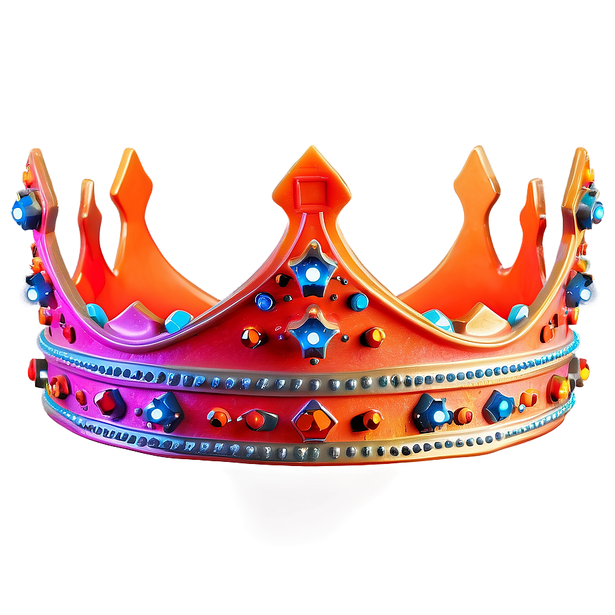 Bright Neon Crown Image Png Ojc