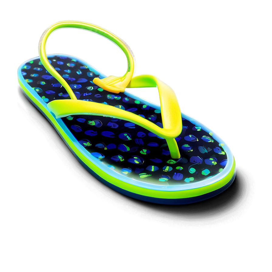 Bright Neon Flip Flop Png Qfh