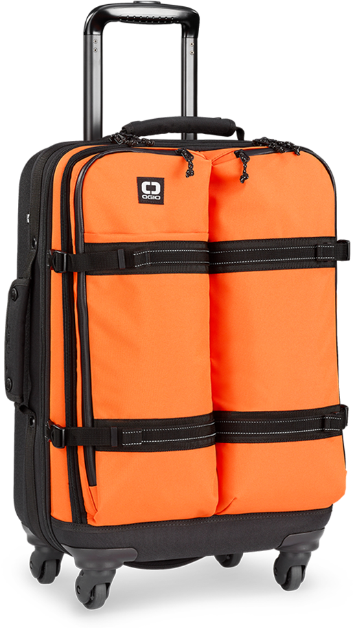 Bright Orange Softside Luggage Bag