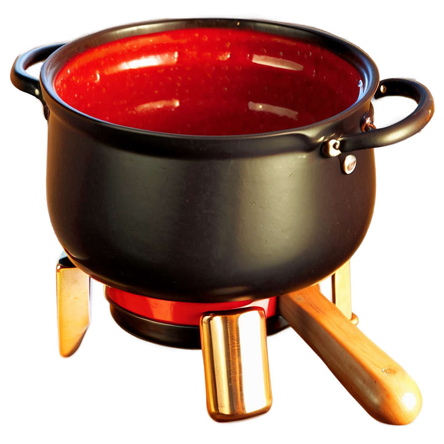 Bright Red Cooking Pot Png 3