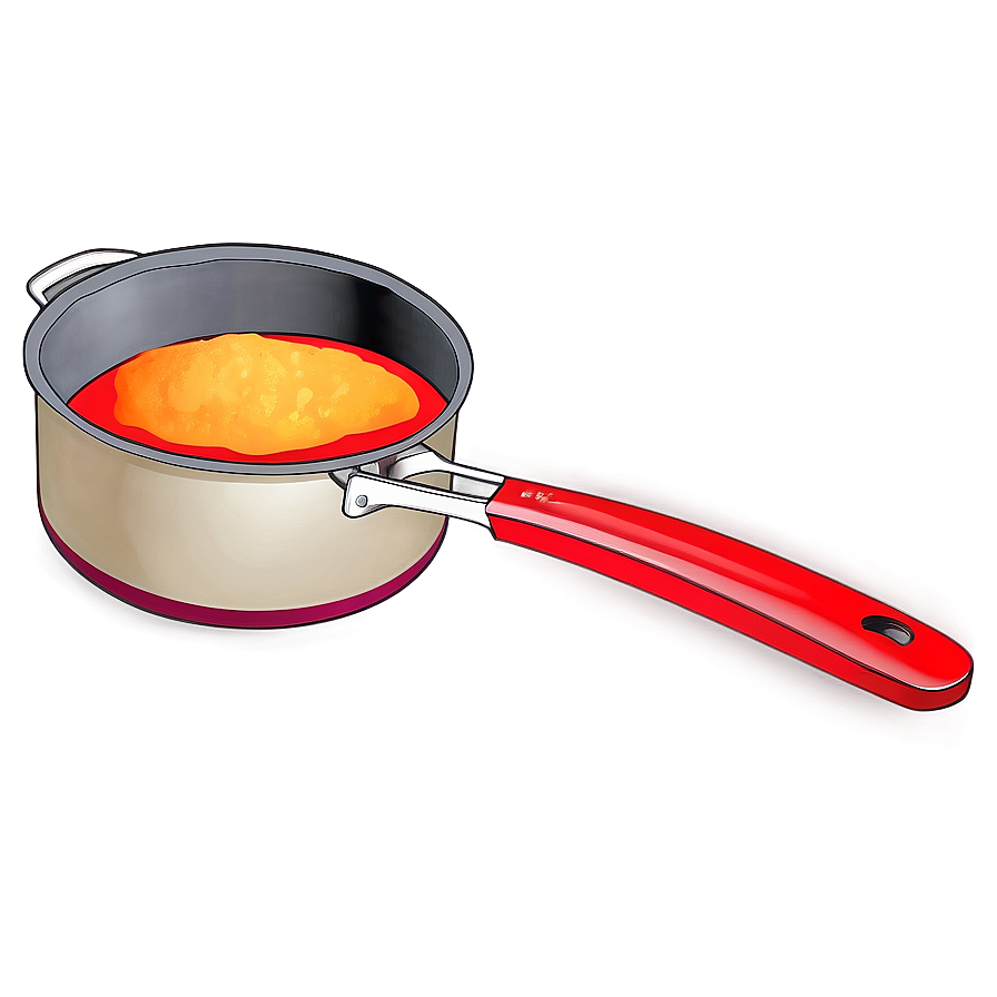 Bright Red Cooking Pot Png Shi