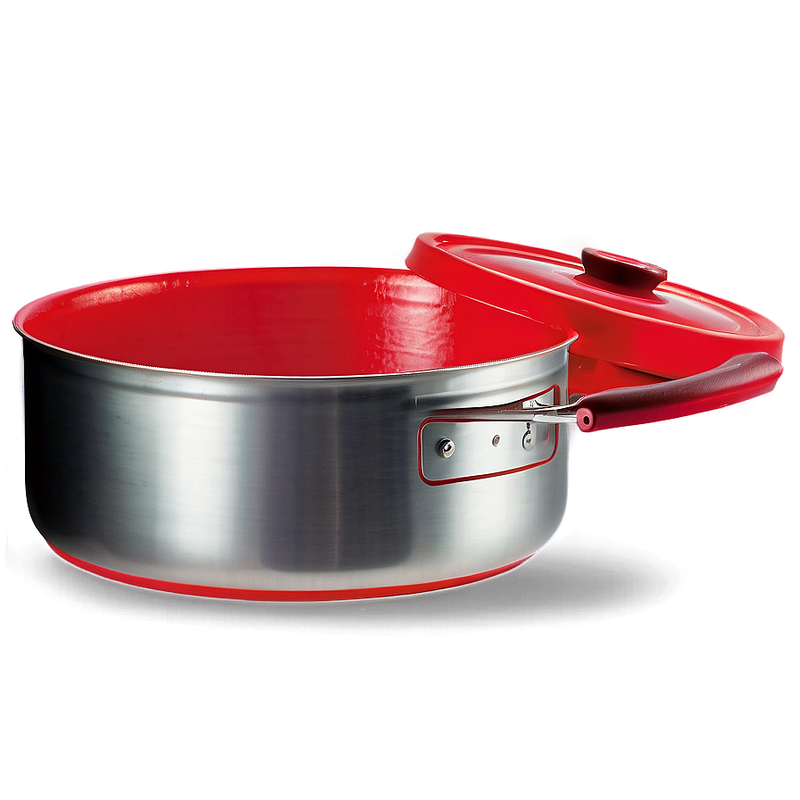 Bright Red Cooking Pot Png Slm41