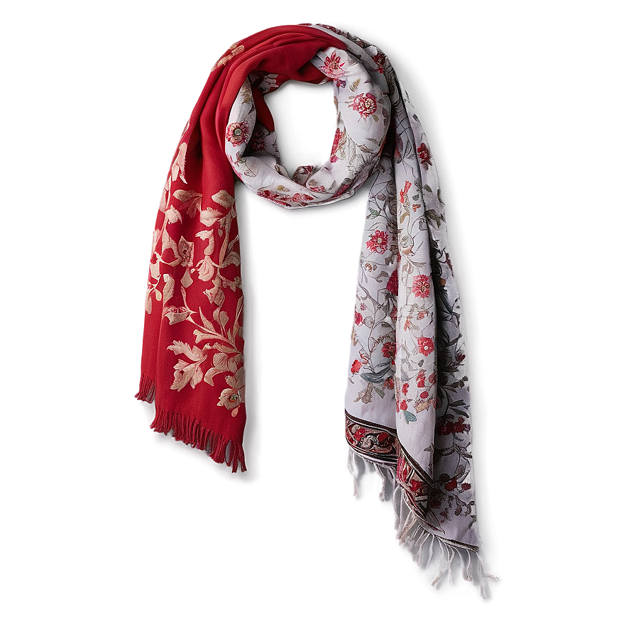 Bright Red Scarf Png 06252024