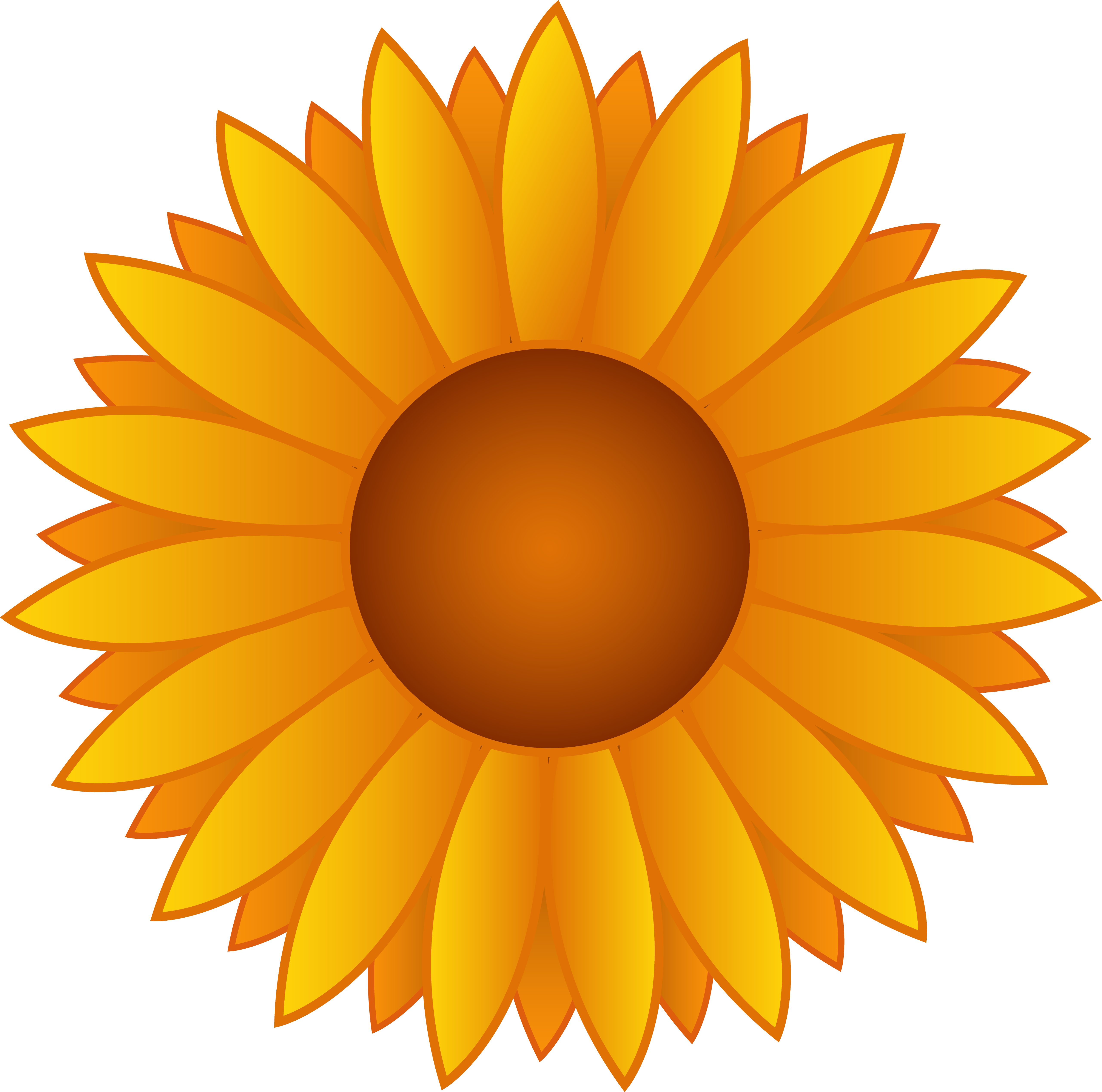 Bright Sunflower Clipart