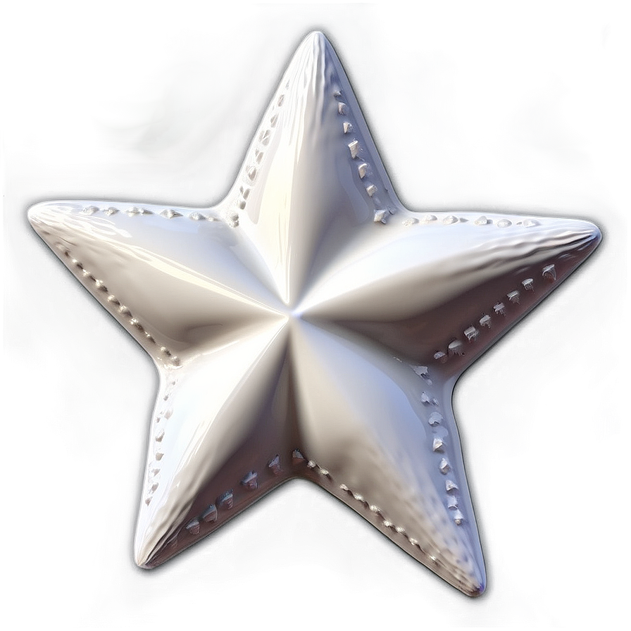 Bright White Star Design Png 11