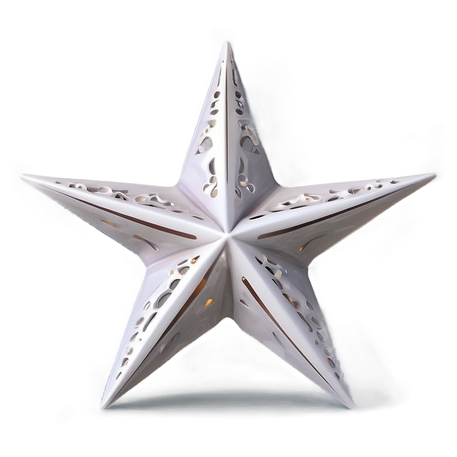 Bright White Star Design Png Xym20