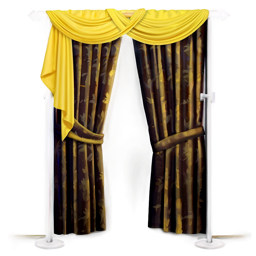 Bright Yellow Curtain Png Wyv18