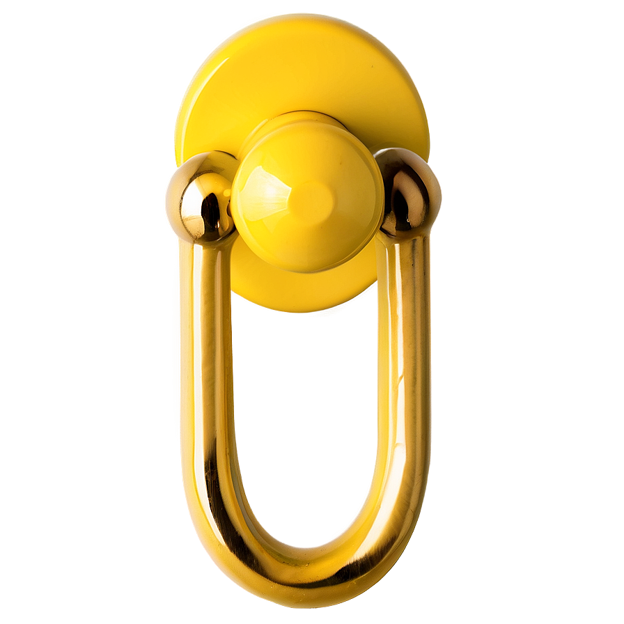 Bright Yellow Doorknob Png 06272024