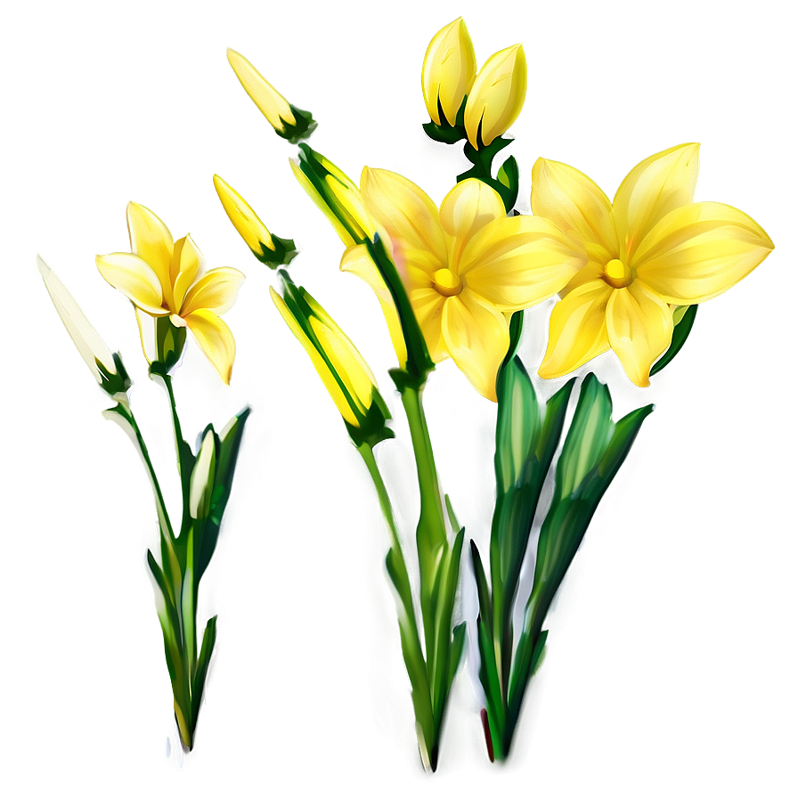 Bright Yellow Flowers Png 24