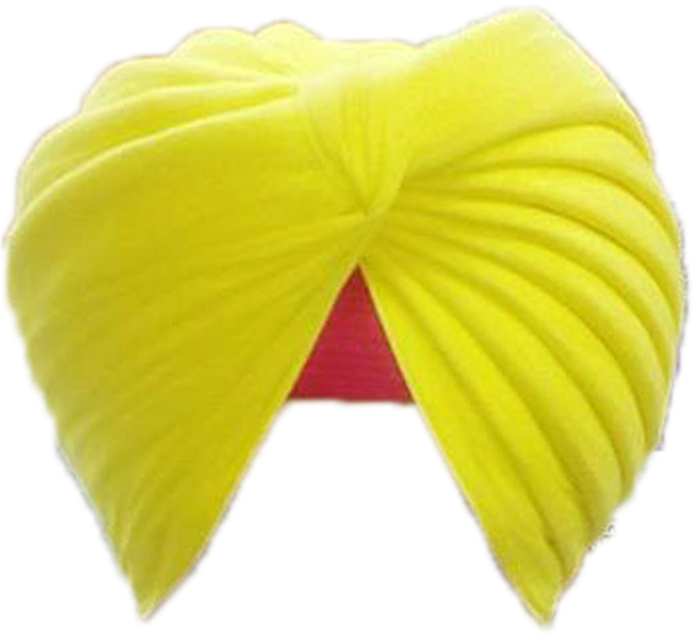 Bright Yellow Sikh Turban