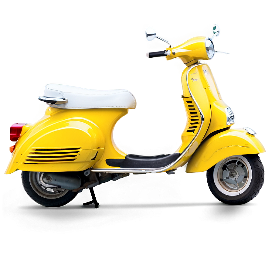 Bright Yellow Vespa Png 06252024