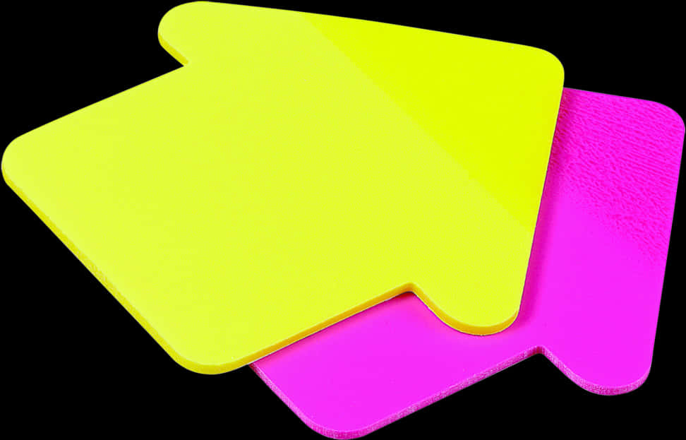 Bright Yellowand Pink Sticky Notes