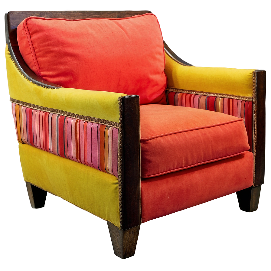 Brightly Colored Armchair Png Ksv3