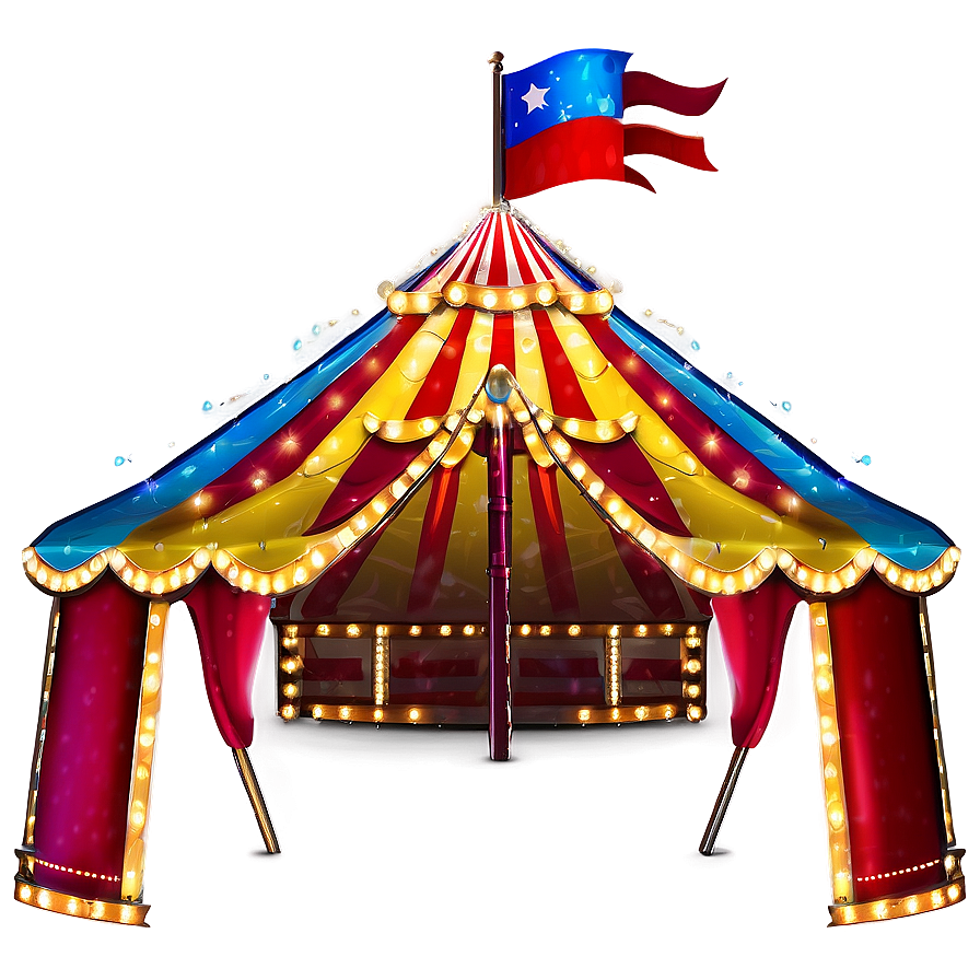 Brightly Lit Carnival Tent Png Bmb