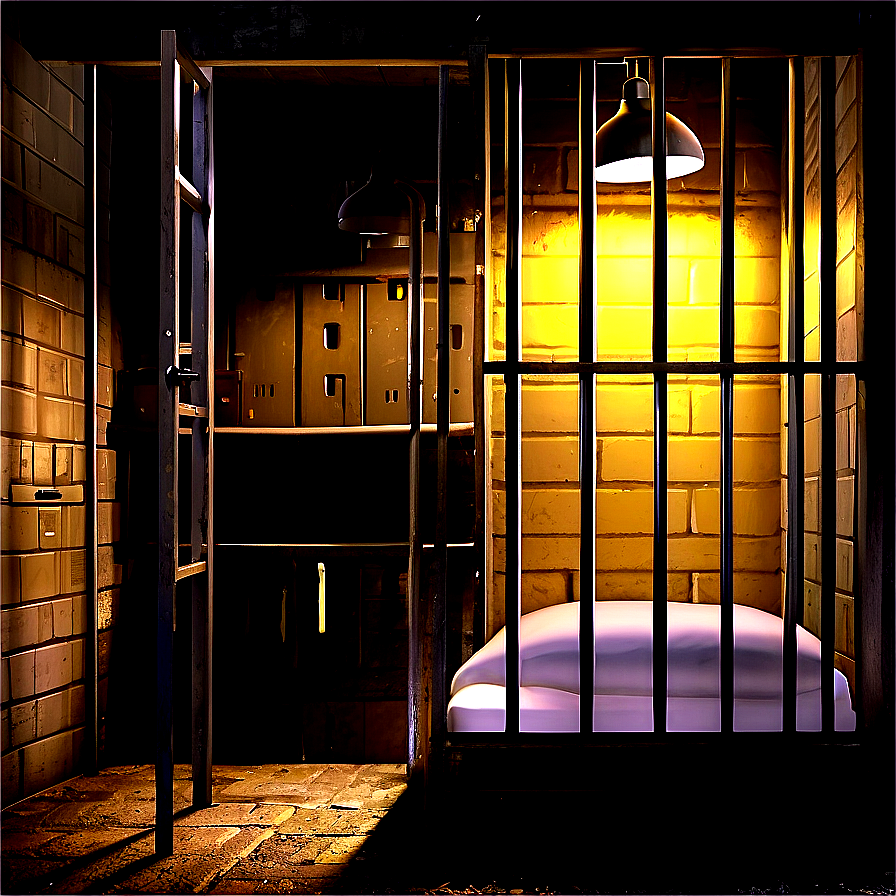 Brightly Lit Prison Cell Png Uex61