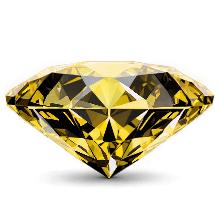 Brilliant Cut Yellow Diamond Icon Png 46