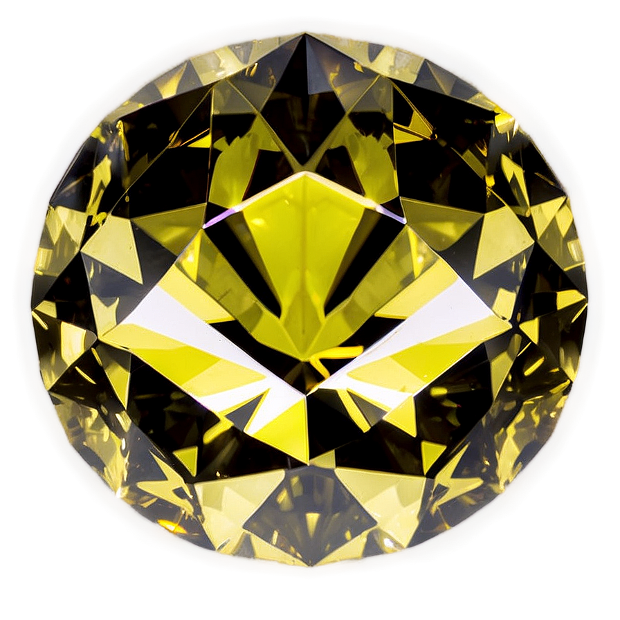 Brilliant Cut Yellow Diamond Icon Png Avf80