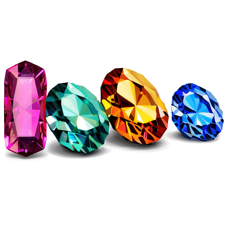 Brilliant Gems Display Png 1