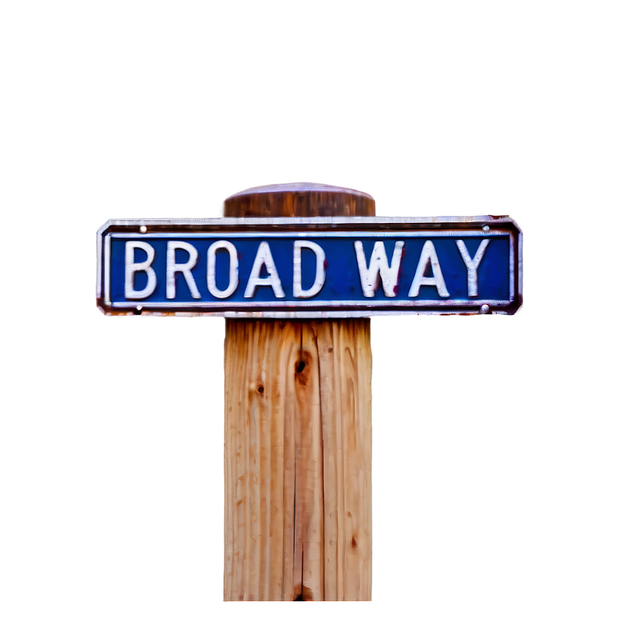 Broadway Street Sign Png Mvv38