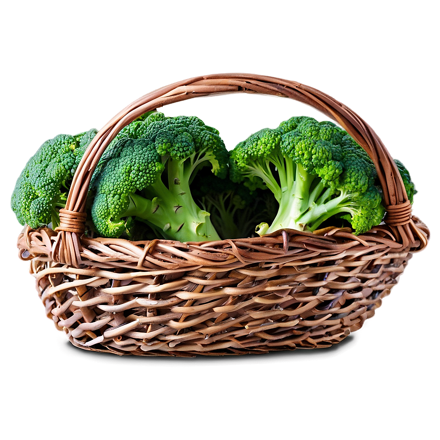 Broccoli In Basket Png 05232024