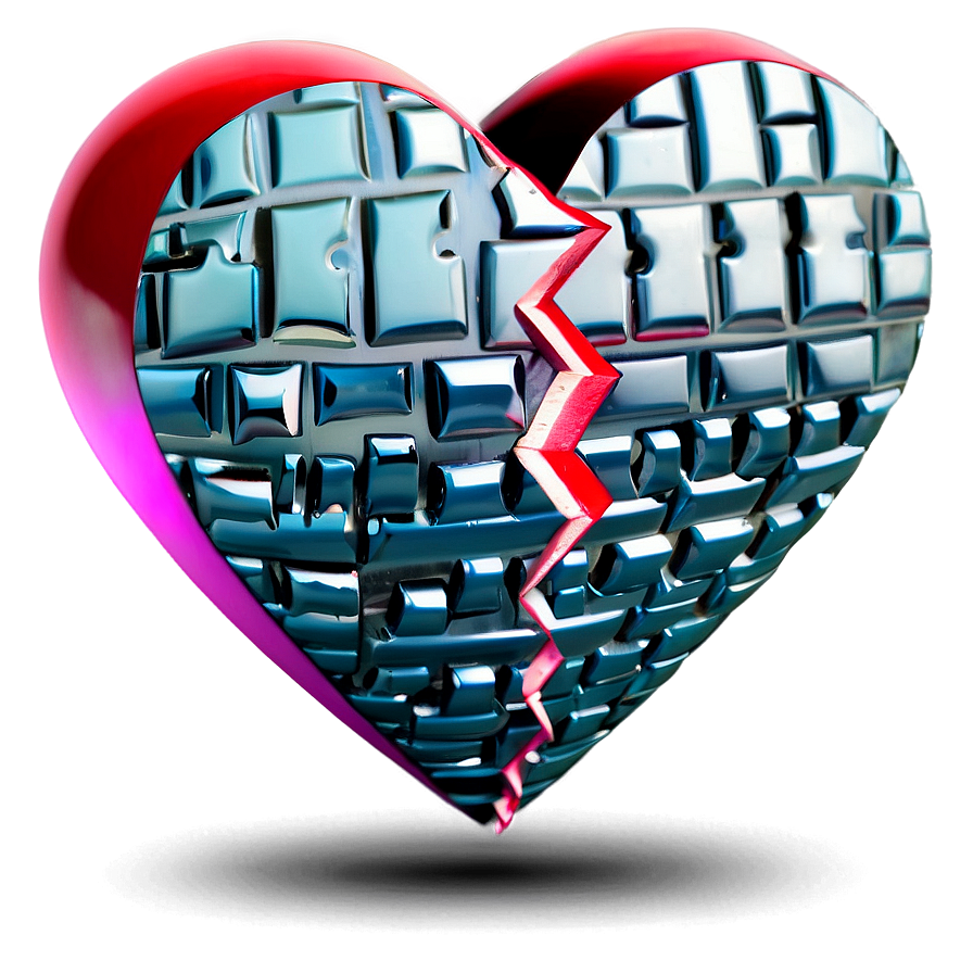 Broken Heart Emoji Design Png 81