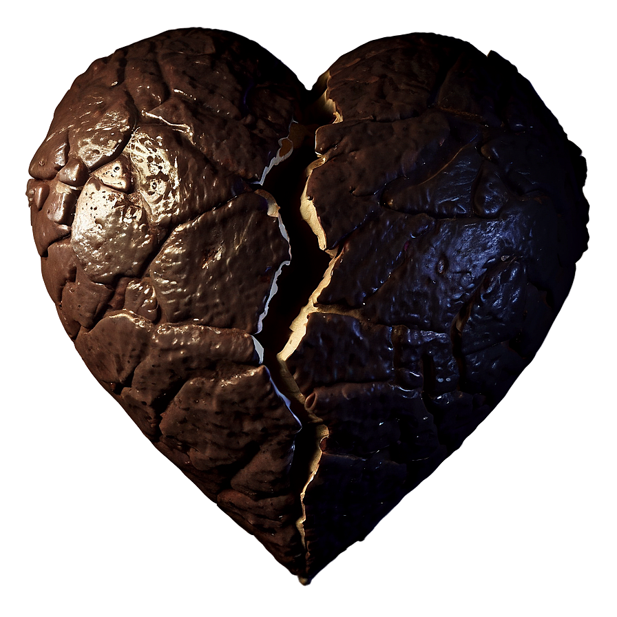 Broken Heart In Darkness Png Wul56