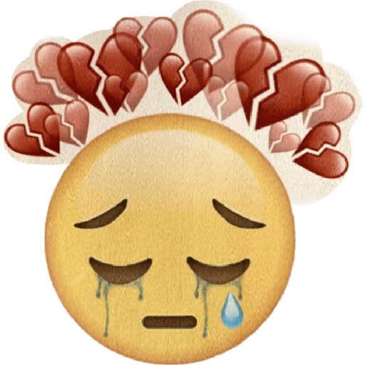Broken Hearted Crying Emoji
