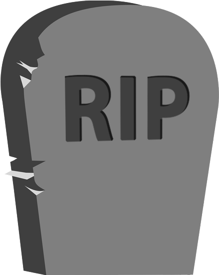 Broken Tombstone R I P Graphic