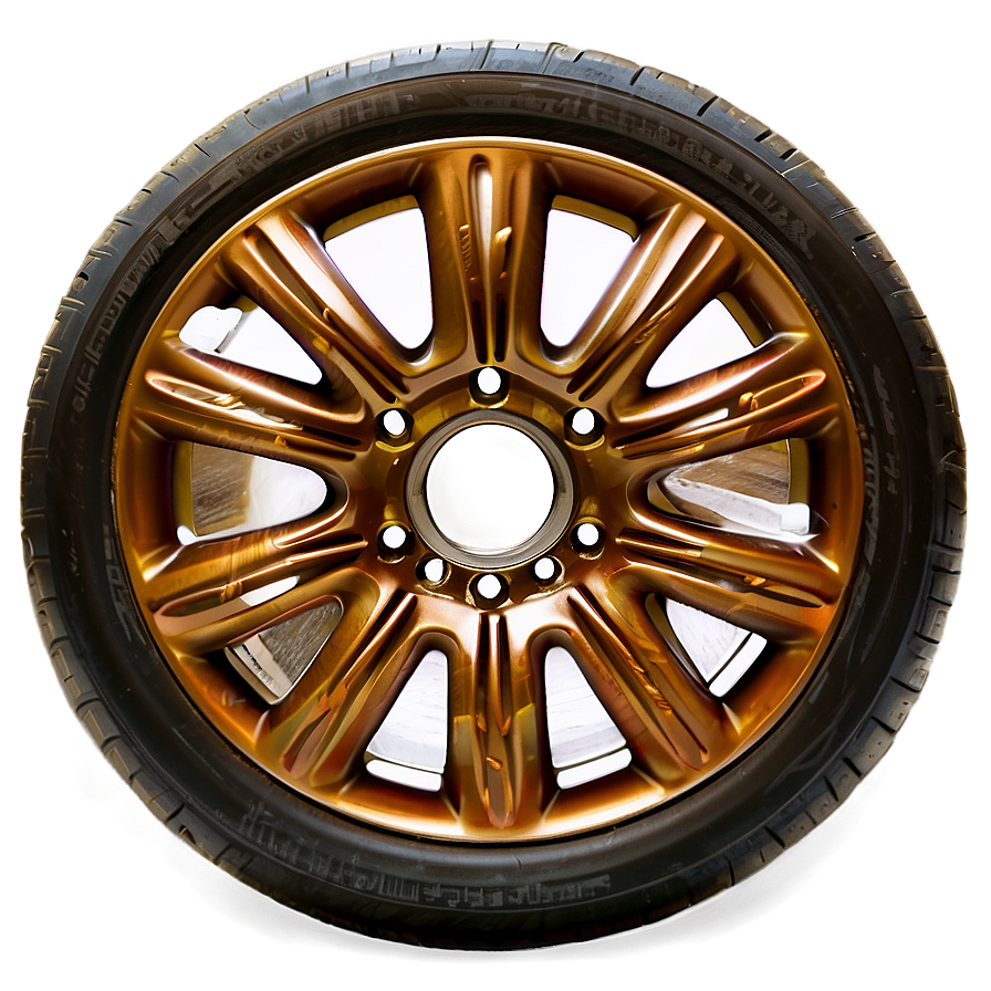 Bronze Car Wheel Png 24