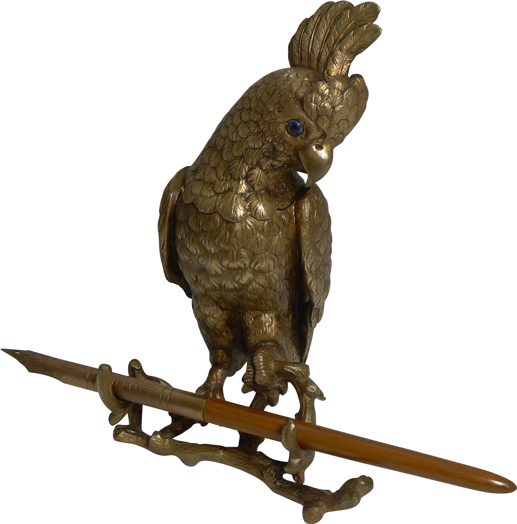 Bronze Cockatoo Sculptureon Branch