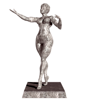 Bronze Female Statue Gesture