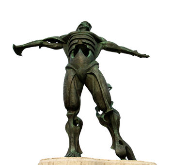 Bronze Muscle Anatomy Statue