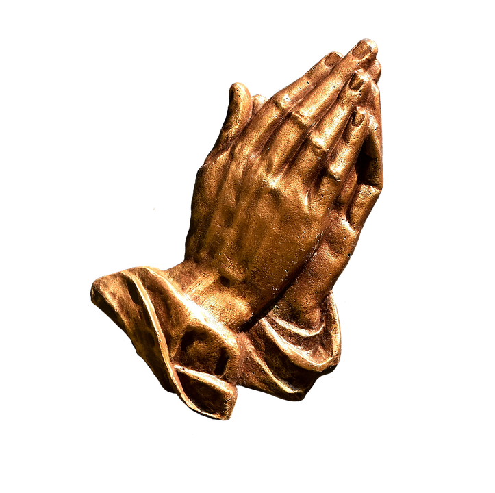 Bronze Praying Hands Sculpture