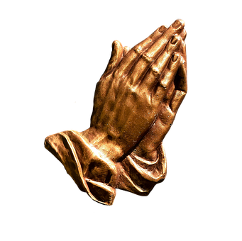 Bronze Praying Hands Sculpture