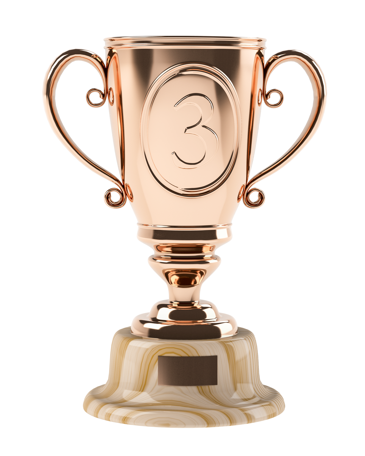 Bronze Third Place Trophy