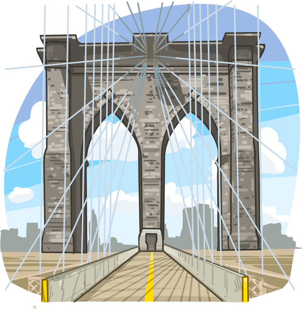 Brooklyn Bridge Illustration