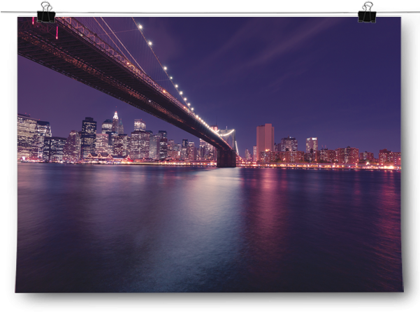 Brooklyn Bridge Night Skyline