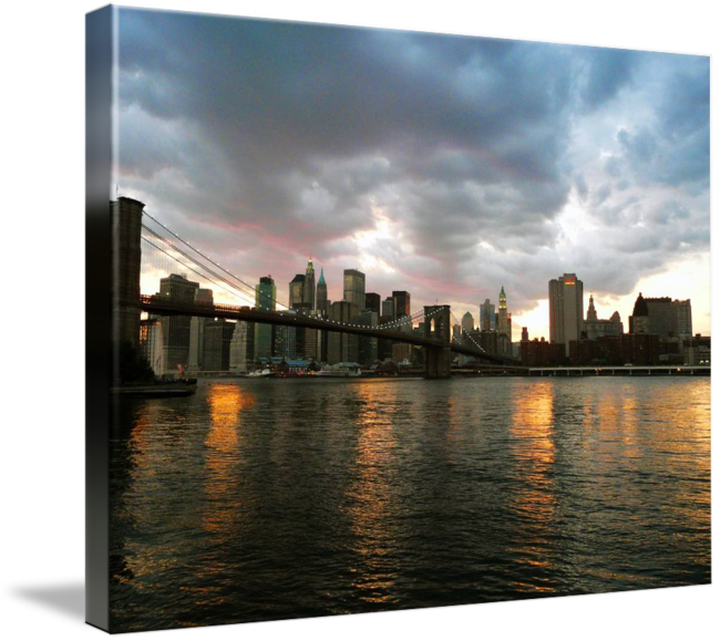 Brooklyn Bridge Sunset Canvas